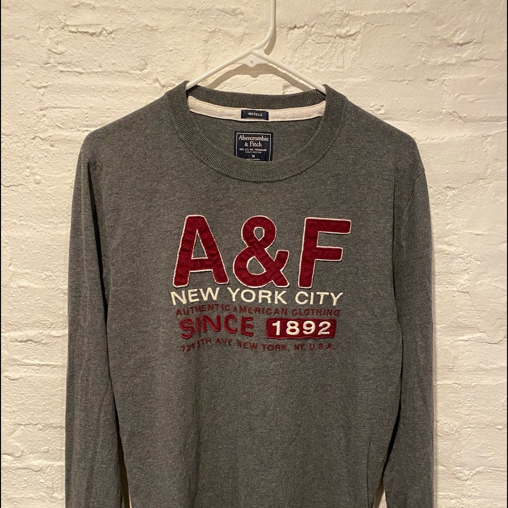 Abercrombie & Fitch “muscle” long sleeve t shirt size m. Never worn, no tags